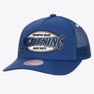 Mitchell & Ness Casquette réglable bleu Tampa Bay Lightning Team Seal Trucker bleu 1236720