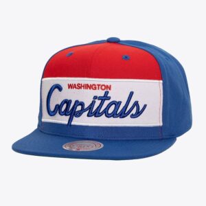 Casquette de baseball Mitchell & Ness bleu Washington Capitals rétro Sport Vintage Snapback chapeau Violet 1280944