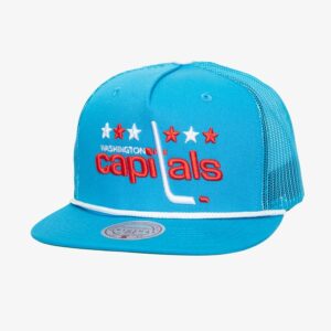 Mitchell & Ness Bleu Washington Capitals Vintage Roper Trucker Chapeau réglable Violet 1280949