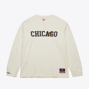Mitchell & Ness crème Chicago Blackhawks Sswagger thermique t-shirt à manches longues crème 1326805