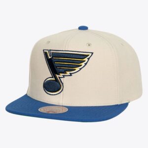 Mitchell & Ness Crème St. Casquette de Baseball Louis Blues Vintage Snapback Chapeau Crème 1236688