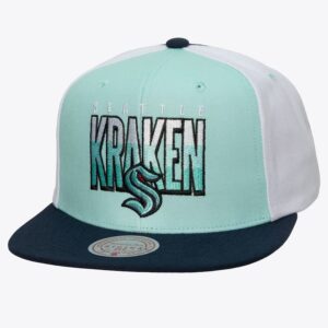 Mitchell & Ness Casquette Snapback Seattle Kraken Billboard 2 bleu clair Bleu clair 1222479