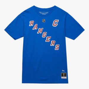 Mitchell & Ness Mark Messier Bleu New York Rangers Nom et numéro T-shirt Bleu 1376122