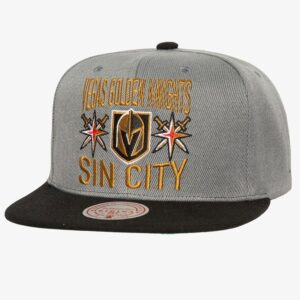 Mitchell & Ness Gris Vegas Golden Knights City Love Snapback Chapeau Vert 1259825