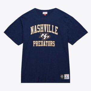Mitchell & Ness Navy Nashville Predators T-shirt flammé légendaire bleu 1376097