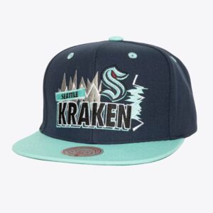 Mitchell & Ness Marine Seattle Kraken Buzz Snapback Chapeau Vert 1236618