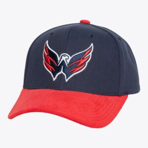 Mitchell & Ness Marine Washington Capitals Cord Pro Snapback Chapeau Crème 1280929