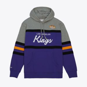 Mitchell & Ness Violet Los Angeles Kings Head Coach Pull à capuche Noir 1377583