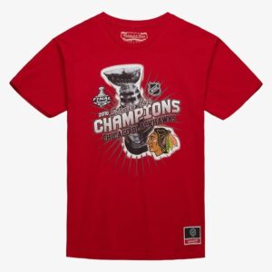 Mitchell & Ness T-shirt rouge Chicago Blackhawks Cup Chase Rouge 1327427