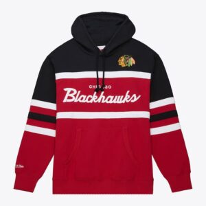 Mitchell & Ness Sweat à capuche rouge pour entraîneur-chef des Blackhawks de Chicago Rouge 1377134
