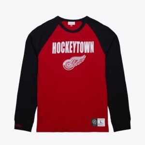 Mitchell & Ness Red Detroit Red Wings Legendary Slub T-shirt à manches longues Rouge 1376216