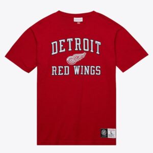 Mitchell & Ness T-shirt flammé légendaire des Red Wings de Detroit rouge blanc rouge 1374296