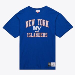 Mitchell & Ness Royal New York Islanders T-shirt flammé légendaire bleu 1374132