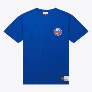 Mitchell & Ness Royal New York Islanders T-shirt à poche premium Bleu 1374121