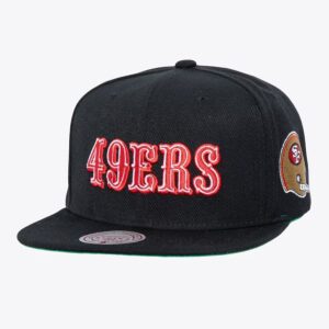 Mitchell & Ness San Francisco 49ers Triple Play Snapback Chapeau Noir 1280972