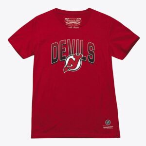 Mitchell & Ness T-shirt de pénalité mineure des Devils du New Jersey rouge pour femme Rouge 1374028