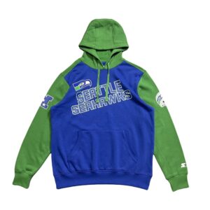 Sweat à capuche bleu Starter NFL Seahawks 1340749