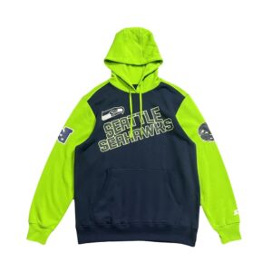 Sweat à capuche bleu marine Starter NFL Seahawks 1340760