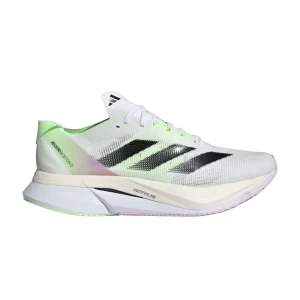 adidas Adizero Boston 12 'White Green Spark' Blanc Nuage/Couleur Noir/Vert Spark IG3321