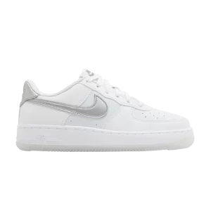 Nike Air Force 1 GS 'White Football Grey' Blanc/Platine pur/Gris football/Argent métallique FV3981 100