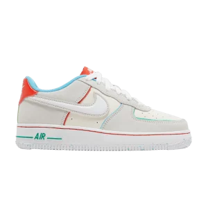 Nike Air Force 1 LV8 GS 'Holiday Cookies' Ivoire pâle/Rouge épicé/Bleu Baltique/Blanc FQ8350 110