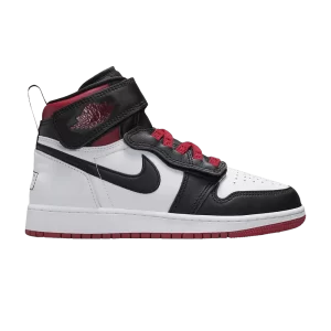 Air Jordan 1 High FlyEase GS 'Gym Red Black Toe' Blanc/Rouge/Blanc/Noir DC7986 106
