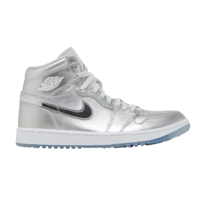 Air Jordan 1 High Golf 'Gift Giving Pack' Argent métallique/Argent métallique/Poussière de photons/Blanc FD6815 001