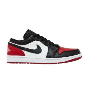 Air Jordan 1 Low 'Bred Toe 2.0' Blanc/Rouge/Blanc/Noir 553558 161