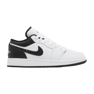 Air Jordan 1 Low GS 'Blanc Noir' Blanc/Blanc/Noir 553560 132