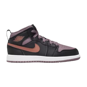 Air Jordan 1 Mid SE PS 'Black Sky J Mauve' Noir/Sky Jay Move/Blanc/Sky Jay Orange FB9910 008