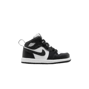 Air Jordan 1 Mid SE TD 'Panda Elephant' Pas Noir/Blanc/Noir/Noir FB9912 001
