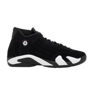 Air Jordan 14 Retro 'Black White' Noir/Noir/Blanc/University Rouge 487471 016