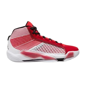 Baskets Air Jordan 38 PF 'Celebration' Blanc/Noir/Rouge université/Or métallique DZ3355 100