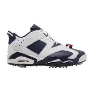 Baskets Air Jordan 6 Retro Low Golf 'Olympic' Blanc/Bleu marine minuit/Rouge DV1376 101