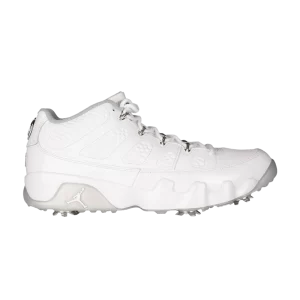 Air Jordan 9 Low Golf 'Tour Championship' Blanc/Argent Métallique/Gris Loup HM8373 100