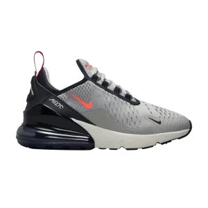 Nike Air Max 270 GS 'Light Smoke Grey Dark Obsidian' Gris fumée clair/Obsidienne foncé/Ghost/Crimson brillant 943345 028