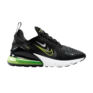 Nike Air Max 270 GS 'Multi-Swoosh - Black Volt' Noir/Gris fumée/Anthracite/Volt FV7017 001