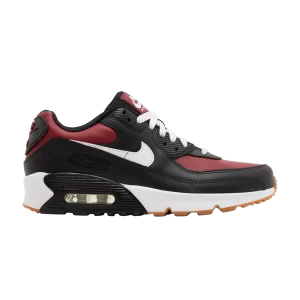 Nike Air Max 90 Leather GS 'Black Team Red' Noir/Team Rouge/Bubble Gum Marron Clair/Blanc CD6864 024