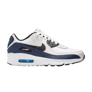 Nike Air Max 90 Leather GS 'Phantom Thunder Blue' Bleu tonnerre/Ghost/Gris football/Noir CD6864 404