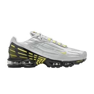 Nike Air Max Plus 3 'Metallic Silver Opti Yellow' Argent métallique/Gris fumée clair/Obsidienne/Jaune Opti FZ4623 001