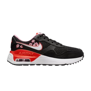 Nike Air Max SYSTM SE GS 'Floral' Baskets Noir/Rouge épicé/Rose Sunrise/Blanc FQ8959 001