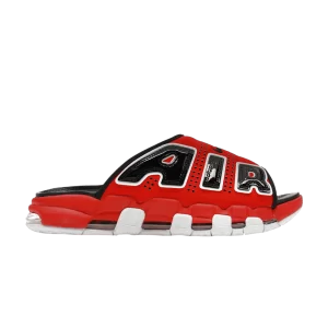 Nike Air More Uptempo Slide 'Bulls' Rouge université/Noir/Clair/Blanc FJ6036 600