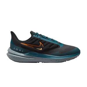 Nike Air Winflo 9 Shield 'Black Deep Jungle' Noir/Geo Sarcelle/Jungle profonde/Orange sécurité DM1106 002