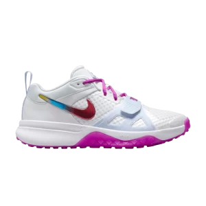 Nike Air Zoom Diamond Elite Turf 'Rainbow' Blanc/Gris Football/Noir/Hyper Violet DZ0503 102