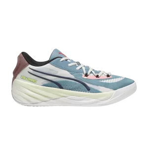 Puma All-Pro Nitro 'Bold Blue Koral Ice' Baskets Bleu gras/Œillet foncé/Vert Pro/Orchidée de feu/Glace corail 379079 03
