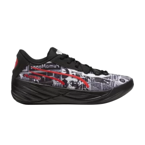 Baskets Puma All-Pro Nitro 'Media Day' Noir/Blanc/Rouge éternel 310395 01