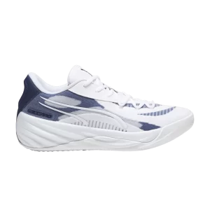 Puma All-Pro Nitro Team 'White Navy' Baskets Blanc/Marine/Lime Squeeze 379081 03