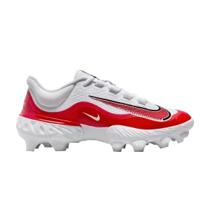 Nike Alpha Huarache Elite 4 Low MCS 'White University Red' Blanc/Platine pur/Rouge université FD6255 102