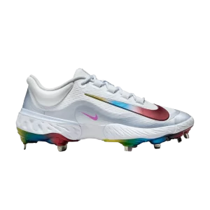 Nike Alpha Huarache Elite 4 Low 'Rainbow' Blanc/Gris Football/Rouge Varsity/Hyper Violet FD2745 106