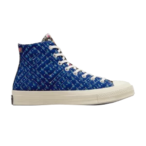 Converse Beyond Retro x Wmns Chuck 70 High 'Upcycled Floral' Baskets Noir/Rouge/Bleu A04617C